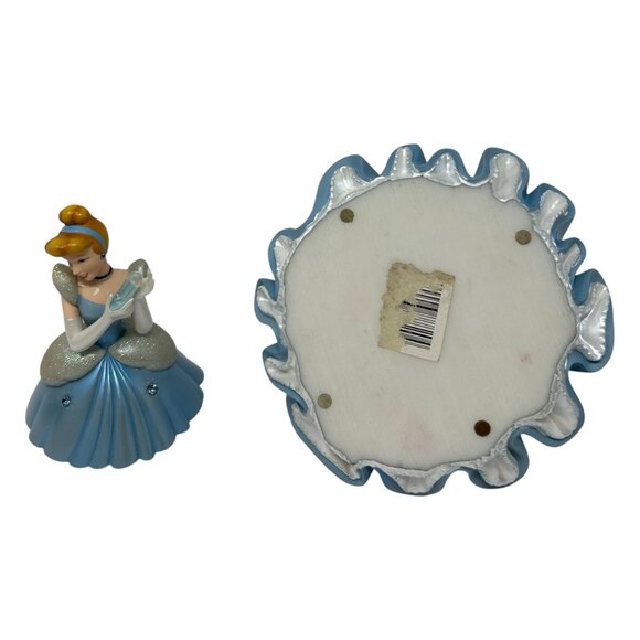 Disney Cinderella Ceramic Trinket Box With Glitter & Gemstone Details READ - Picture 7 of 16